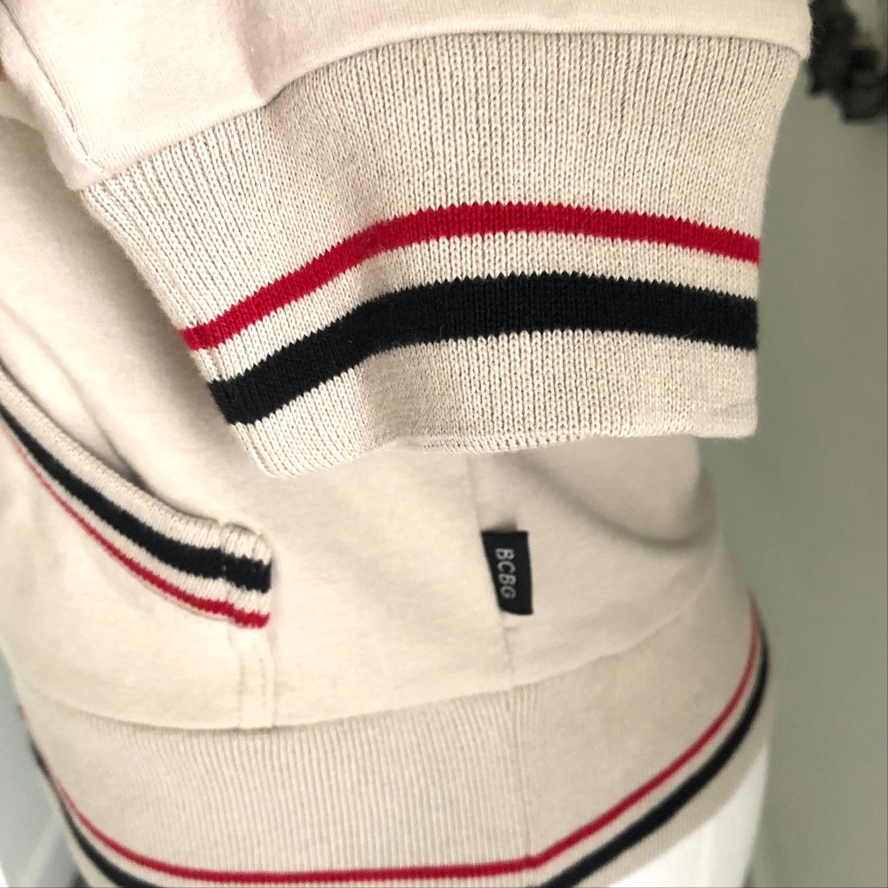BCBG Sport Stripe Hoodie Large NWT - Picture 4 of 14